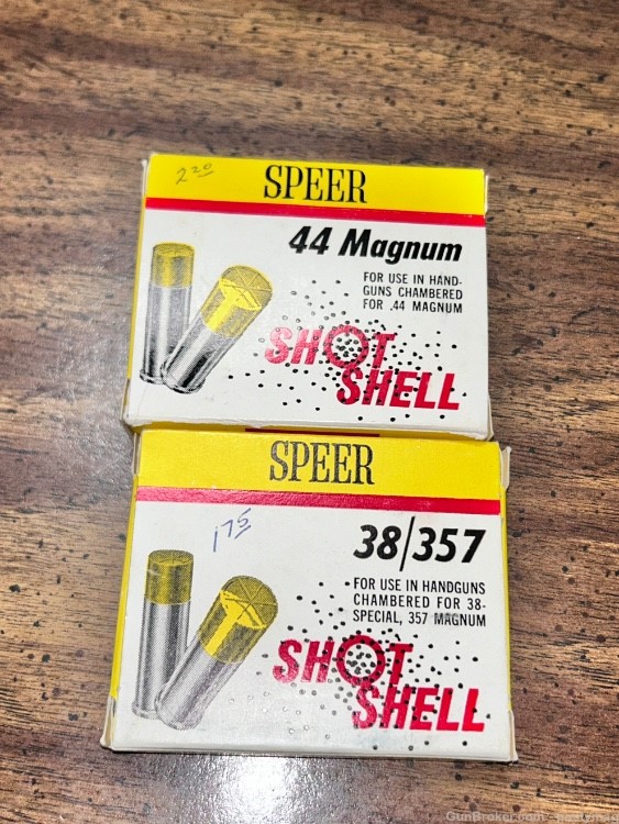 SPEER 44mag & 357 SHOTSHELLS - snake varmint rodent self defense vintage -img-0