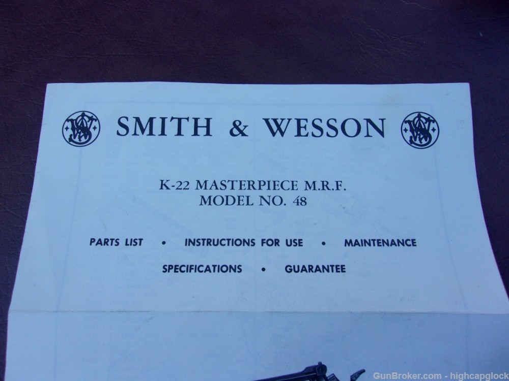 Smith & Wesson 48 .22 Mag 8 3/8" K Frame Revolver S&W EMPLOYEE GUN $1START -img-31
