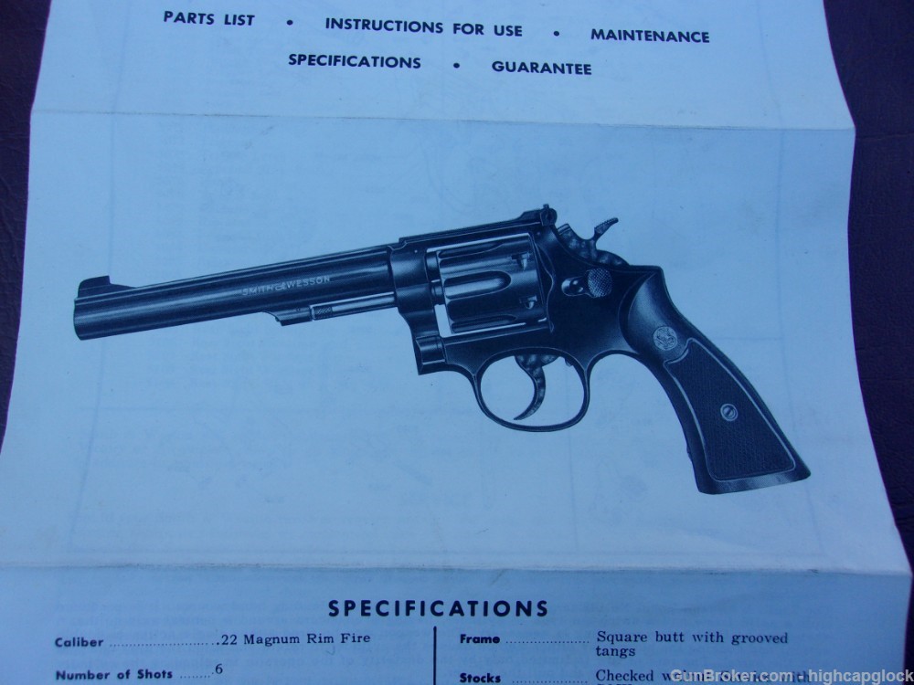 Smith & Wesson 48 .22 Mag 8 3/8" K Frame Revolver S&W EMPLOYEE GUN $1START -img-32