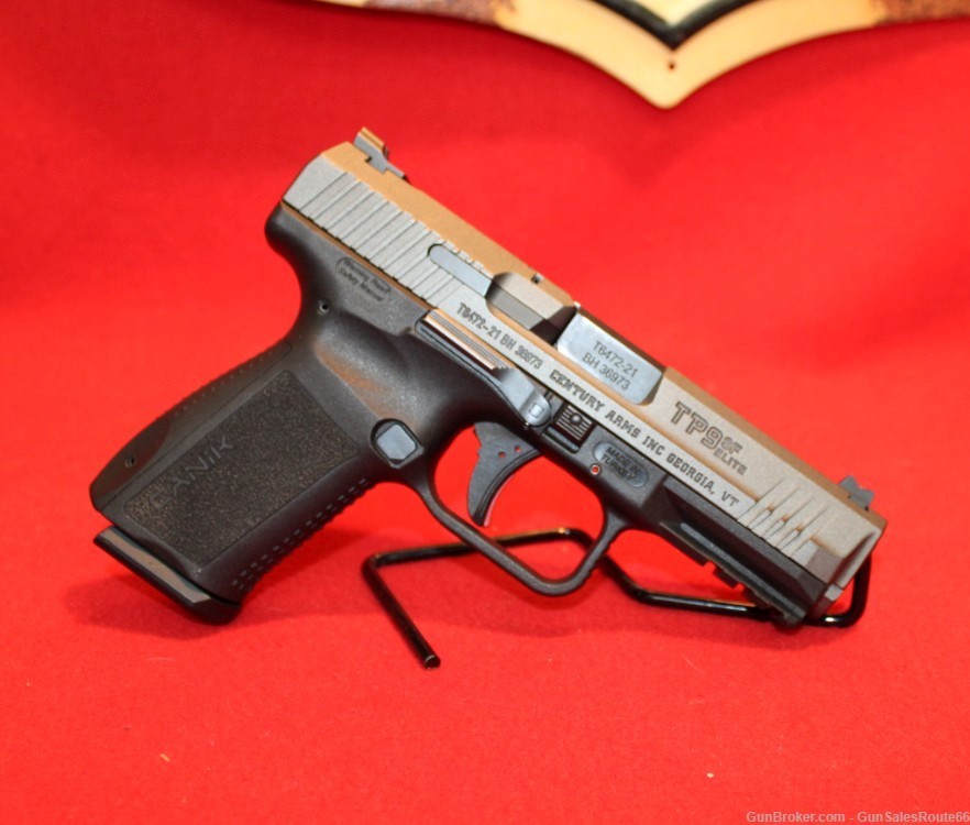Canik TP9SF Elite 9mm Semi Auto Pistol 15+1 Gray & Black-img-0