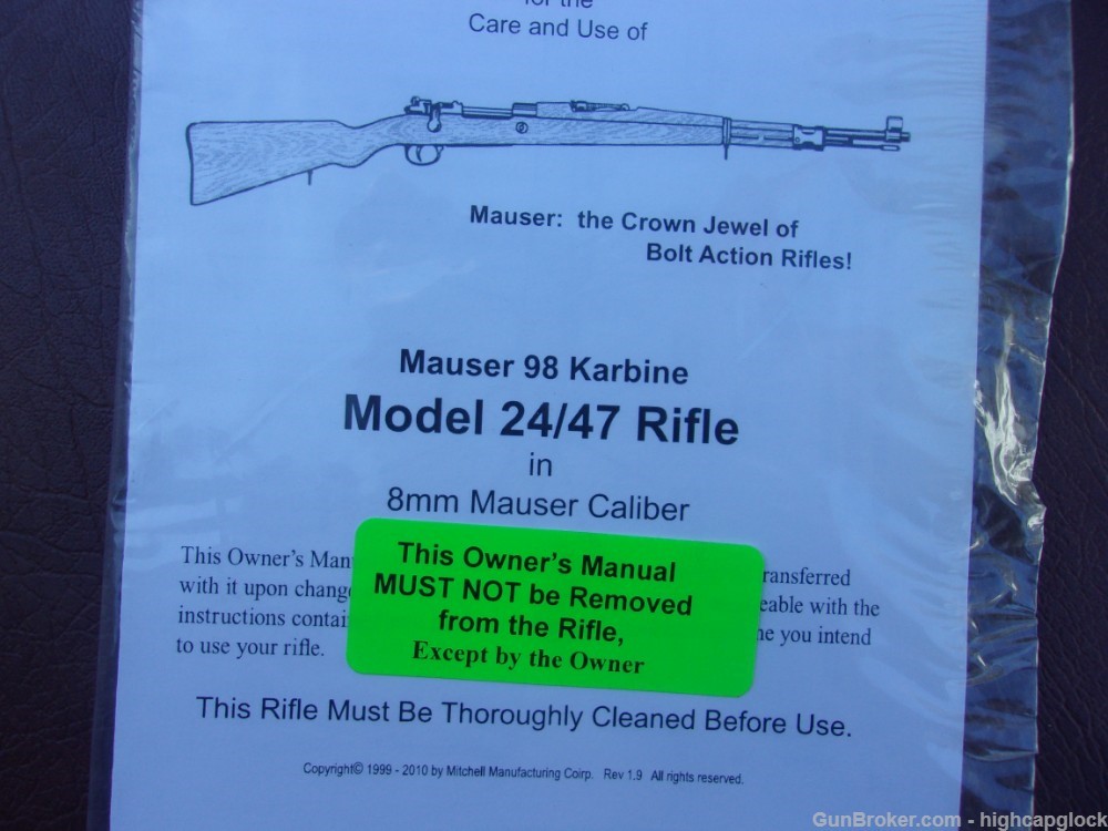Yugo Mauser 24/47 8mm Rifle MITCHELL'S MAUSERS IN BOX Bolt Action $1START-img-30