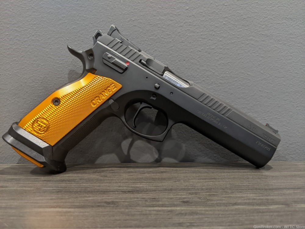 USED CZ 75 Tactical Sport Orange 9mm Luger Handgun-img-0