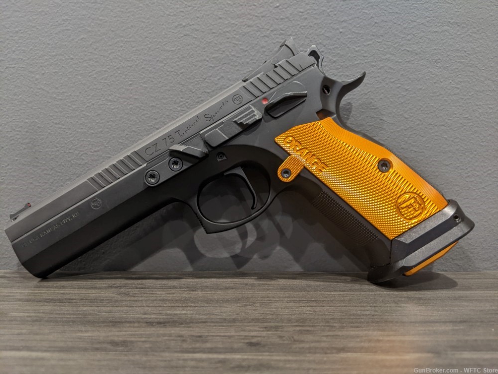 USED CZ 75 Tactical Sport Orange 9mm Luger Handgun-img-1