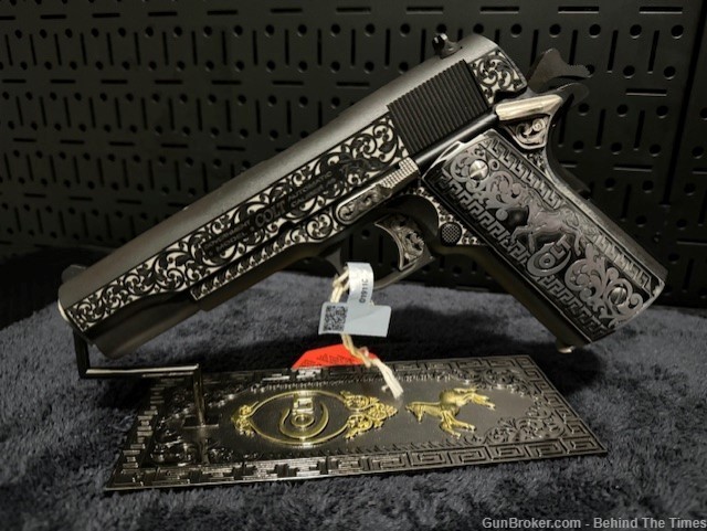 Engraved Colt Government 1911 45ACP True Penny Auction No Reserve .01 Start-img-1