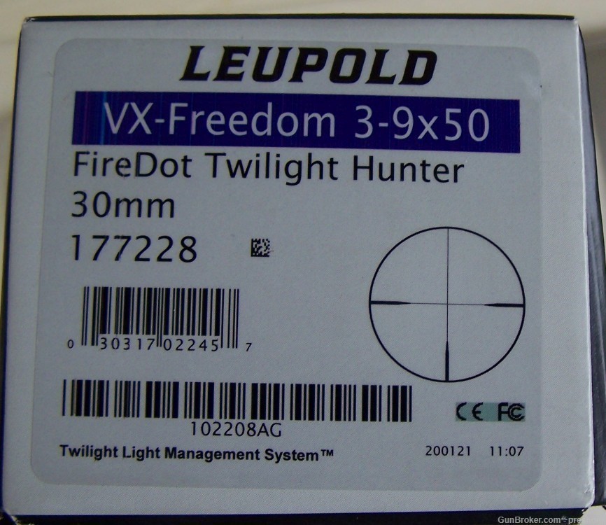 LEUPOLD VX- Freedom Hunting Scope 3-9X50MM FIREDOT Twilight Reticle 177228 -img-5