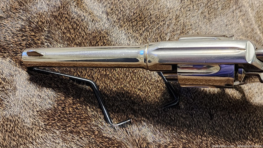 COLT New Service Revolver 38 W.C.F. 5.4" barrel Nickel-img-11