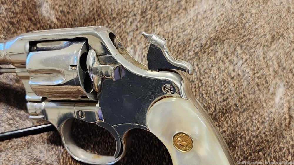 COLT New Service Revolver 38 W.C.F. 5.4" barrel Nickel-img-20