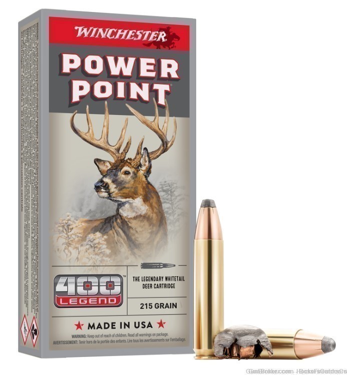 Winchester Power Point SP 400 Legend 215 Grain X4001-img-0
