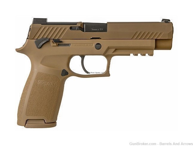 Sig Sauer 320F-9-M17-MS P320 Pistol, 9mm, 4.7",M17, Coyote, Factory New -img-0