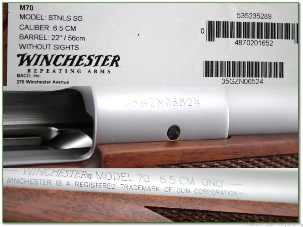 Winchester 70 Stainless Walnut Supergrade 6.5 Creedmoor NIB-img-3