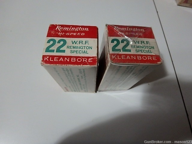2 FULL 22 WRF REMINGTON BOXES 22 REMINGTON SPECIAL   100 RDS-img-2