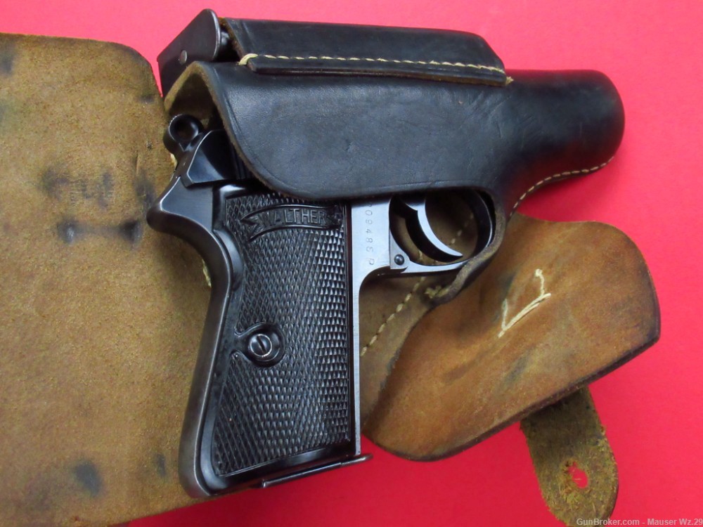 Excellent 1940 WWII Walther PP RIG German pistol PPk 7.65mm Holster P38-img-97