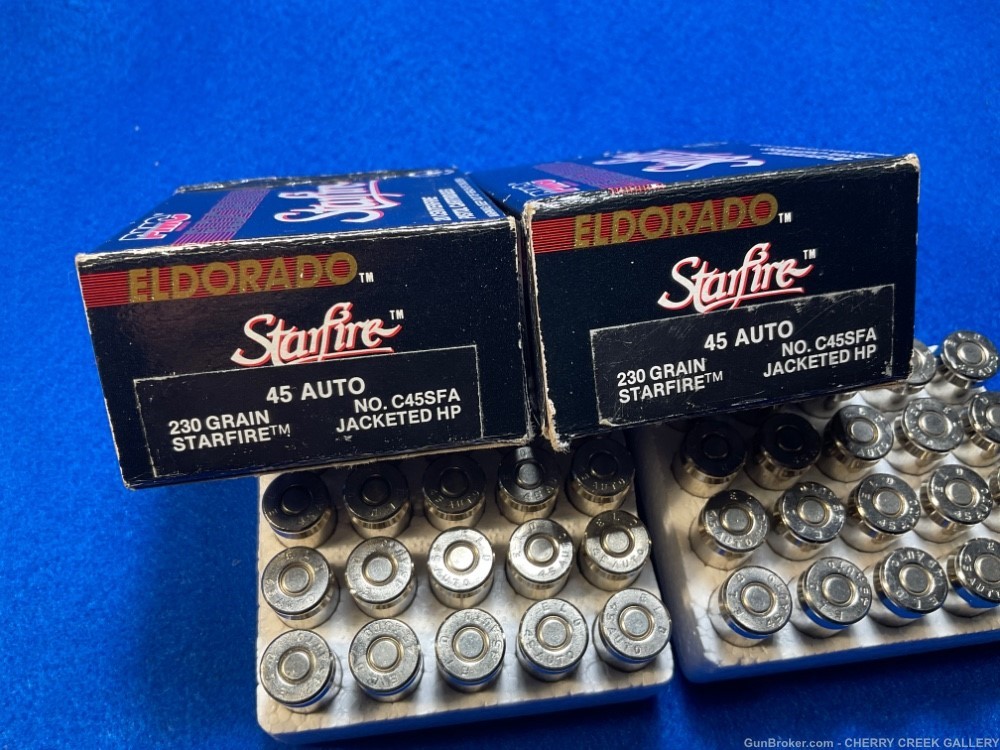 Vintage ELDORADO STARFIRE 45 auto ammo ammunition pmc 45acp 1911 defense -img-3