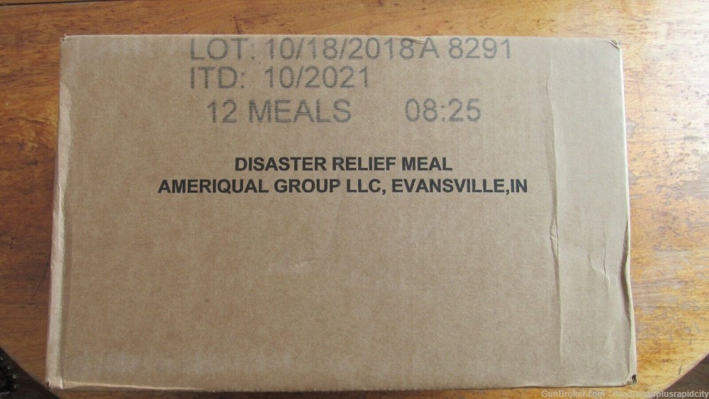 Disaster meals ready to eat MRE 12 Meals in Case Ameriqual Emergency ration-img-0