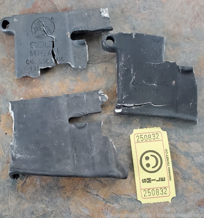 Colt M16A1 Demilled receiver pieces from government issued machinegun -img-0