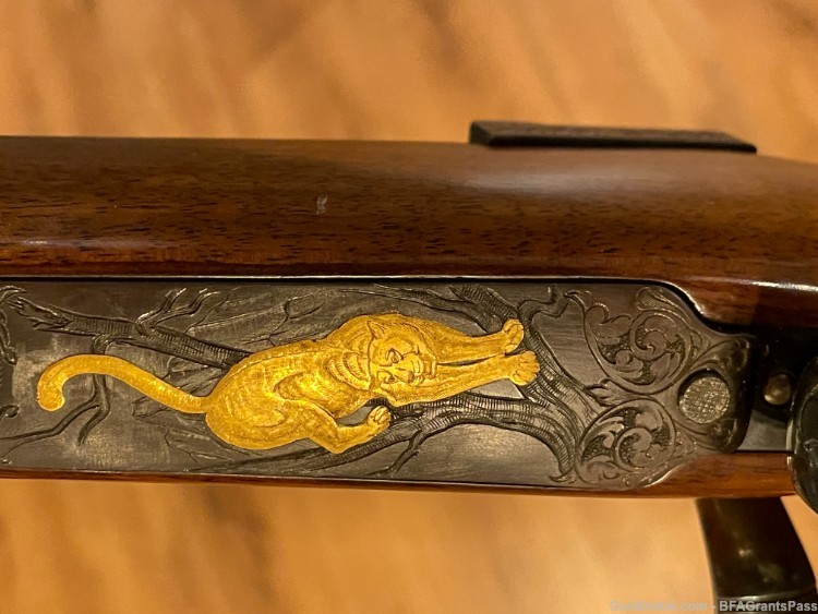 BRNO 22 F 7x57 Mauser Engraved, RARE! 7mm mauser Mannlicher gold inlay -img-27