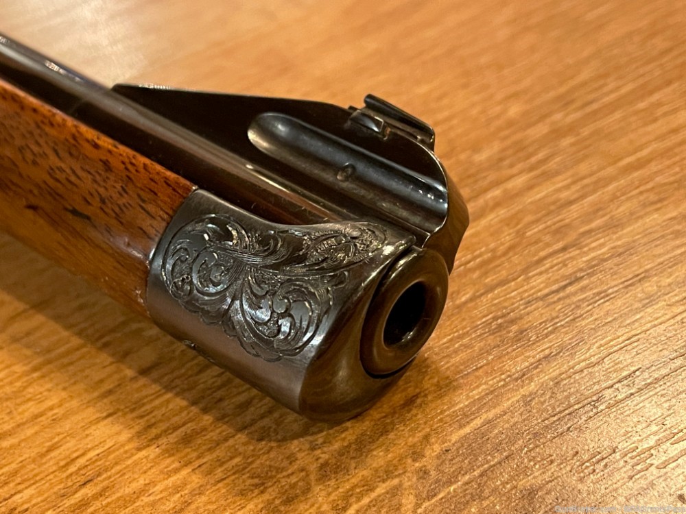 BRNO 22 F 7x57 Mauser Engraved, RARE! 7mm mauser Mannlicher gold inlay -img-6