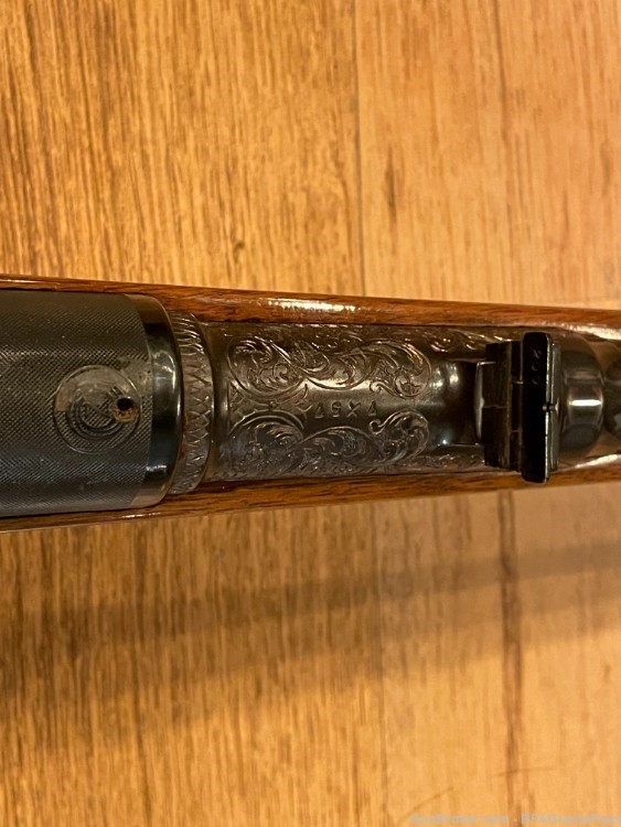 BRNO 22 F 7x57 Mauser Engraved, RARE! 7mm mauser Mannlicher gold inlay -img-12