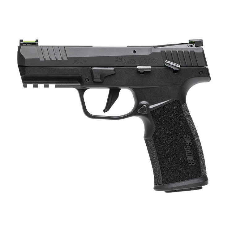 Sig Sauer P322 22LR 4in 10+1rd With Picatinny Rail Polymer Grips Blk Pistol-img-2