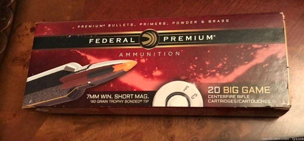 (3) Three Boxes Federal Premium ammo 7mm WSM Winchester Short Mag 60 rounds-img-3