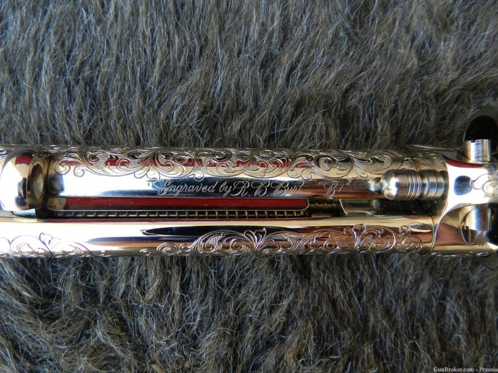 Colt SAA Buntline, 45 LC, 12" Nickel, C+ Master Engraved by Bobert Burt NIB-img-7