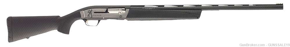 Browning Maxus 12 Gauge 28" 3+1 3" Black Carbon Fiber Dipped Right Hand-img-0