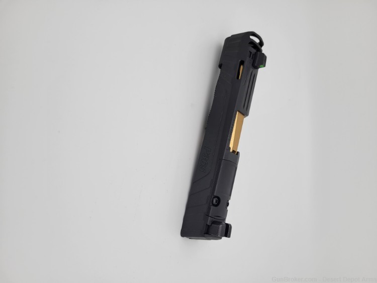 P365X, 3.1", 9MM Spectre Comp Slide with Tin "Gold" barrel and Recoil Assy-img-1
