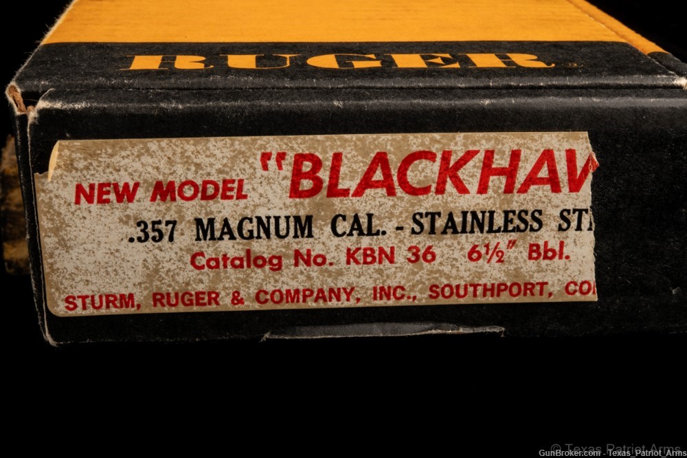 Ruger Blackhawk Model 00319 .357 Magnum 6.5" 1981 in Mint Condition!-img-21