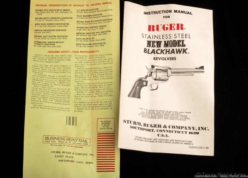 Ruger Blackhawk Model 00319 .357 Magnum 6.5" 1981 in Mint Condition!-img-23