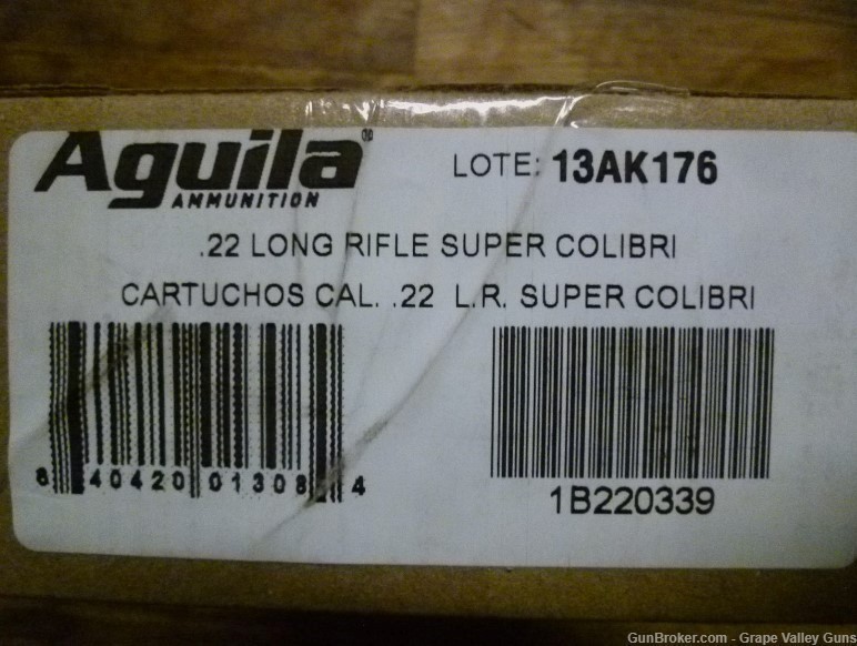 RARE Aguila Super Colibri 1000 rounds 1000 rds .22 LR .22lr Best Deal Here-img-0