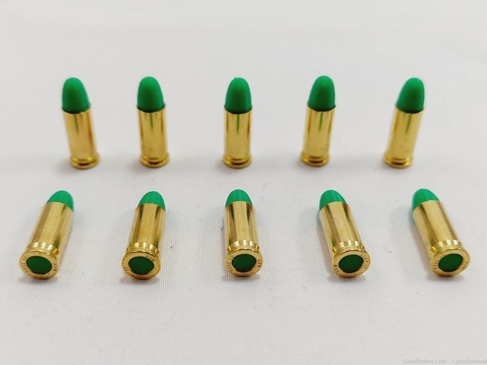 25 ACP Brass Snap caps / Dummy Training Rounds - Set of 10 - Green-img-0