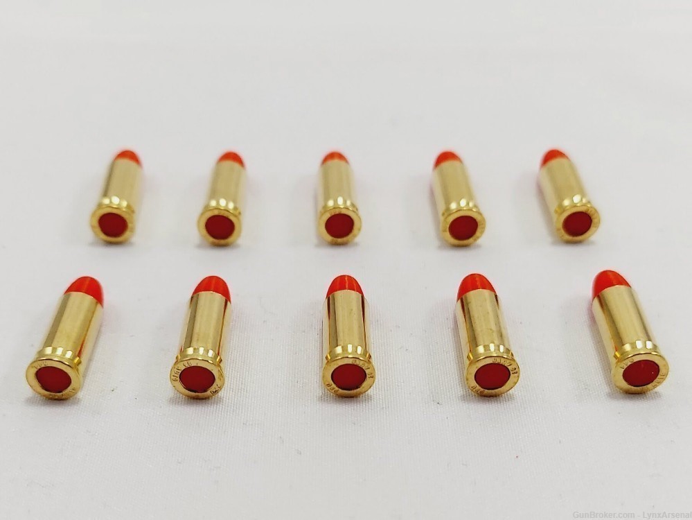 25 ACP Brass Snap caps / Dummy Training Rounds - Set of 10 - Red-img-3