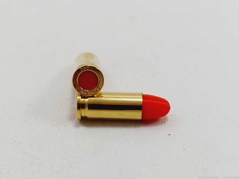 25 ACP Brass Snap caps / Dummy Training Rounds - Set of 10 - Red-img-1