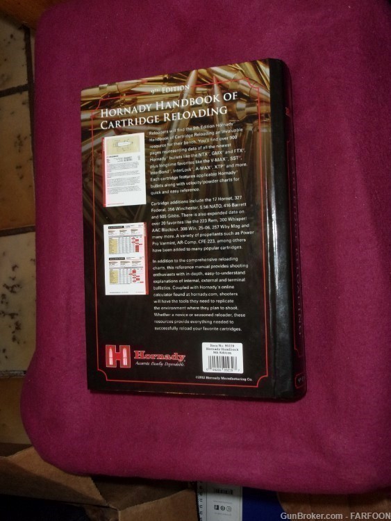 HORNADY HANDBOOK OF CARTRIDGE RELOADING, 9TH EDITION, 924 PAGES-img-1