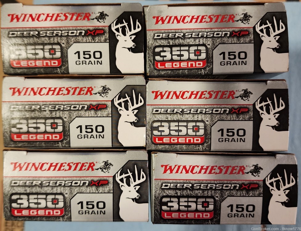 120 rounds Winchester Deer Season XP 350 Legend-img-0