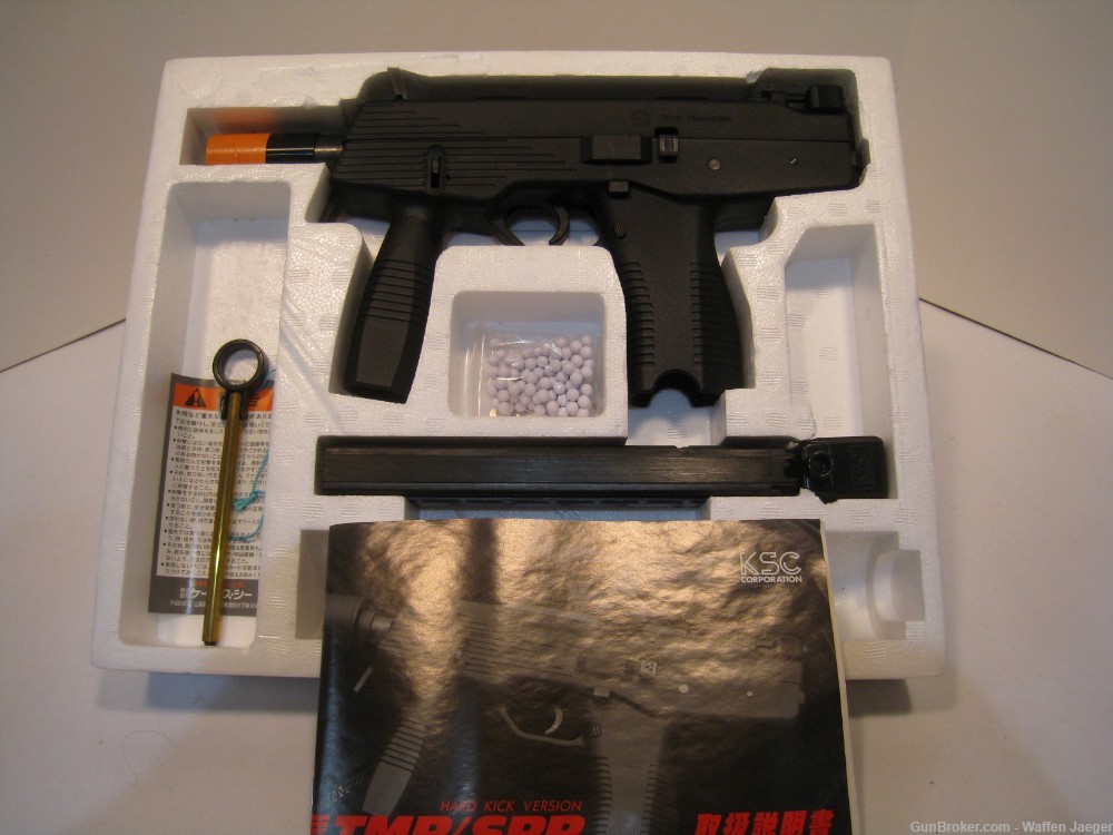 KSC Steyr TMP / SPP Gas Blowback Airsoft RARE in Box w Manual Accessories-img-4