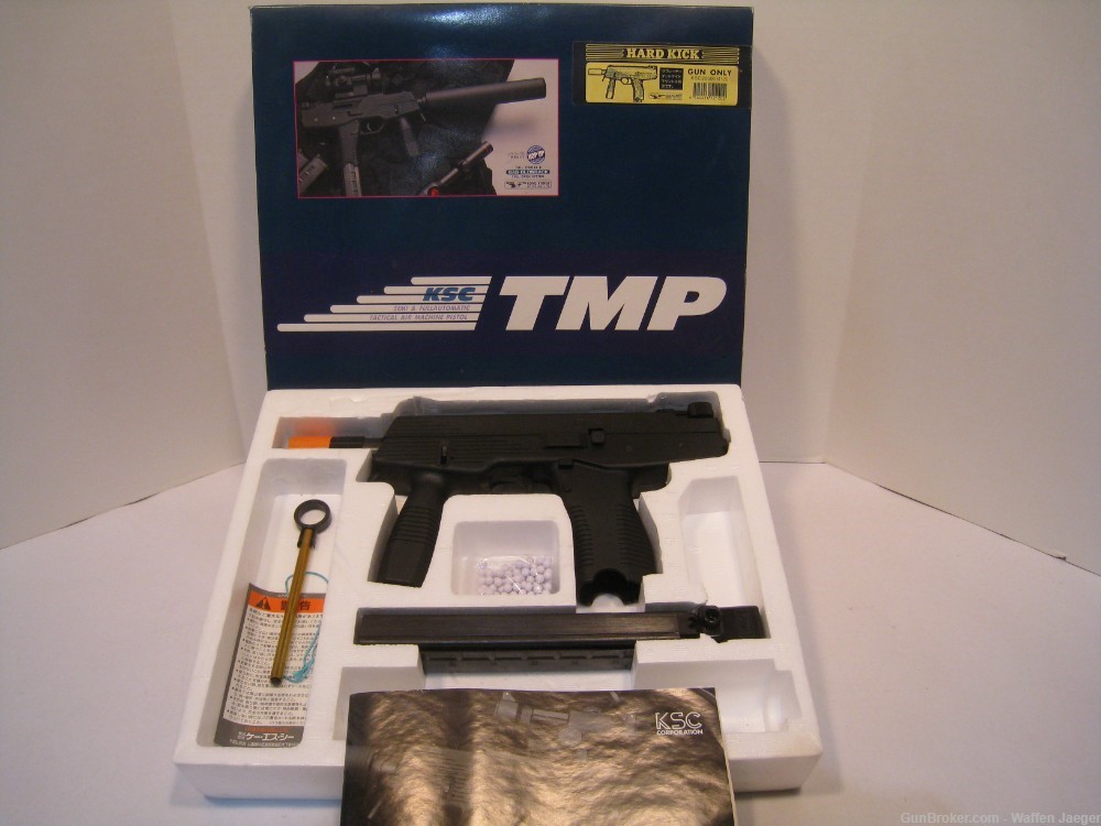 KSC Steyr TMP / SPP Gas Blowback Airsoft RARE in Box w Manual Accessories-img-1