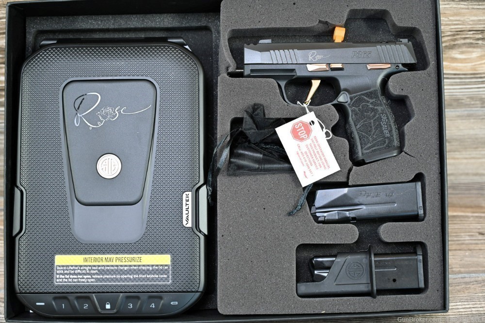 New Sig Sauer P365 Limited Edition Rose 12 Round Mags-img-0