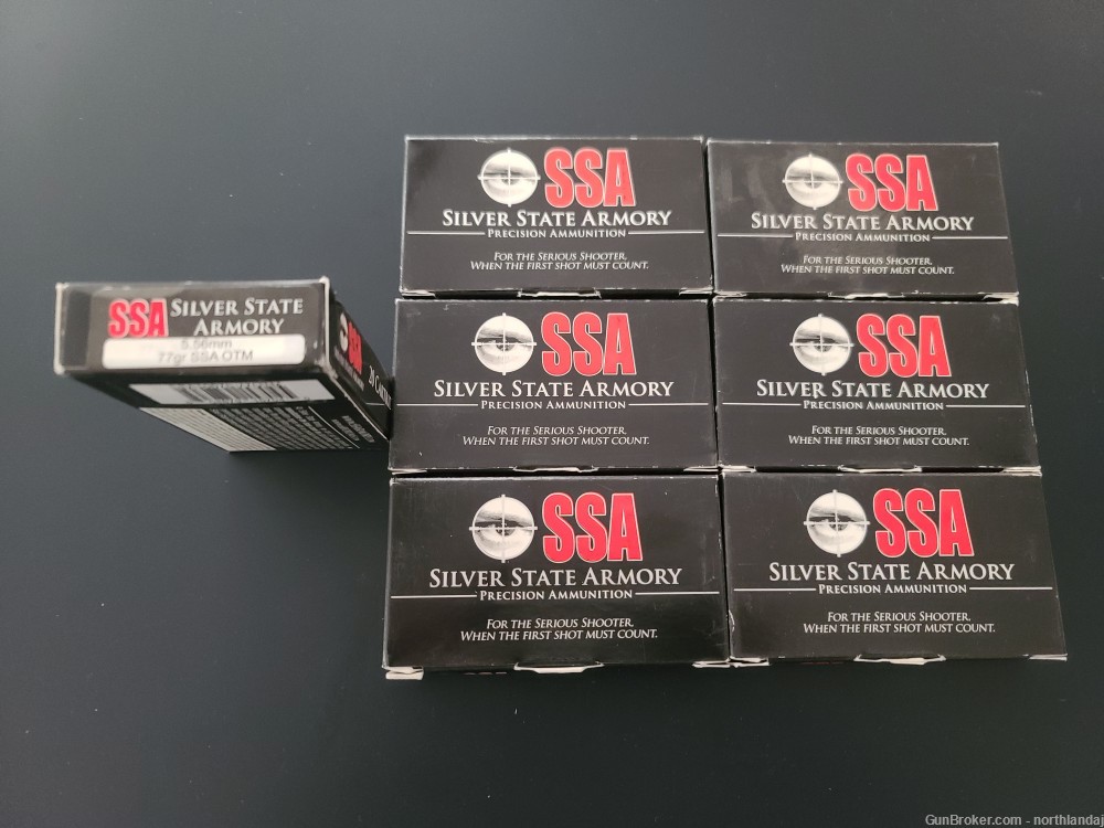 PENNY AUCTION Silver State Armory Precision 5.56 Ammo NO RESERVE-img-0