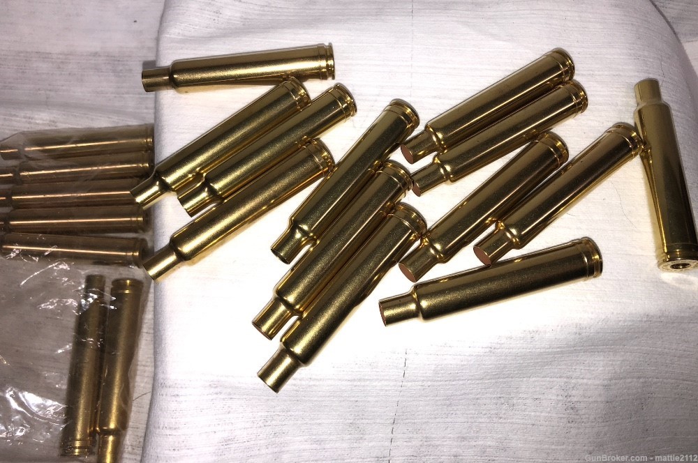 300 Weatherby mag once fired brass re-sized, tumbled and polished-img-1