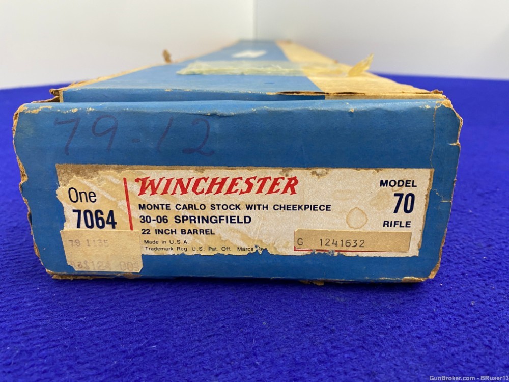 1972 Winchester 70 .30-06 Sprg Blue 22" *LEGENDARY BOLT-ACTION RIFLE*-img-2