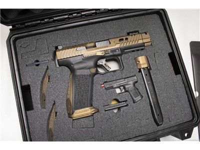 Canik TTI Combat 9mm Semi-Auto Pistol with Hard Case, Two Mags, Accessories