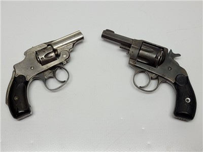 Hopkins & Allen Double Action No. 6 and S & W Safety Hammerless Revolvers