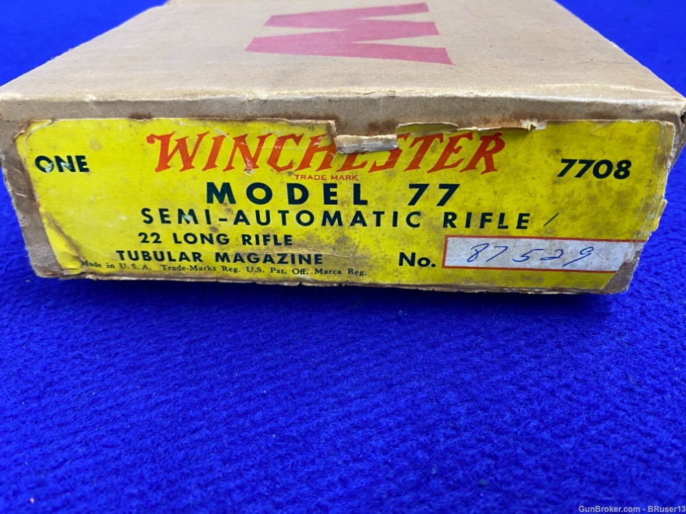 1958 Winchester 77 .22 LR Blue 22" *SCARCE TUBULAR MAGAZINE MODEL*-img-2