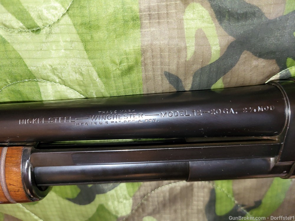 Vintage Winchester Model 12 20 Gauge Pump Shotgun SUPER CLEAN!-img-22
