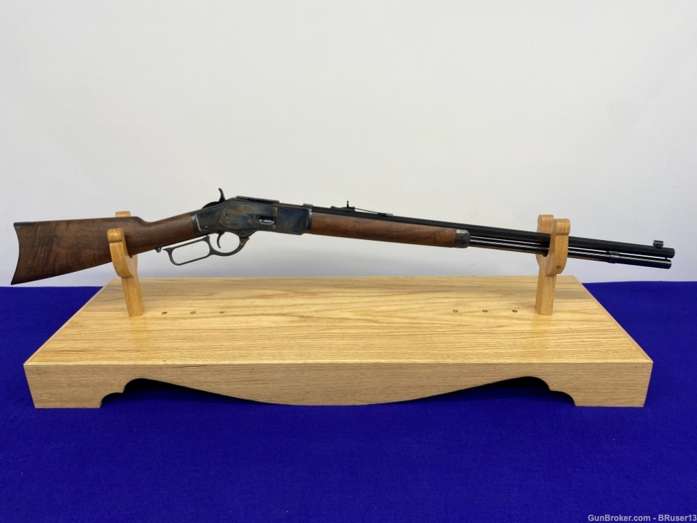 2019 Winchester 1873 Sporter .45Colt 24" *HEAD TURNING COLOR CASE HARDENED*-img-3
