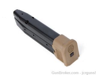 New Sig P320 21rd 9mm magazine FDE Coyote tan baseplate MAG-MOD-F-9-21-COY-img-0