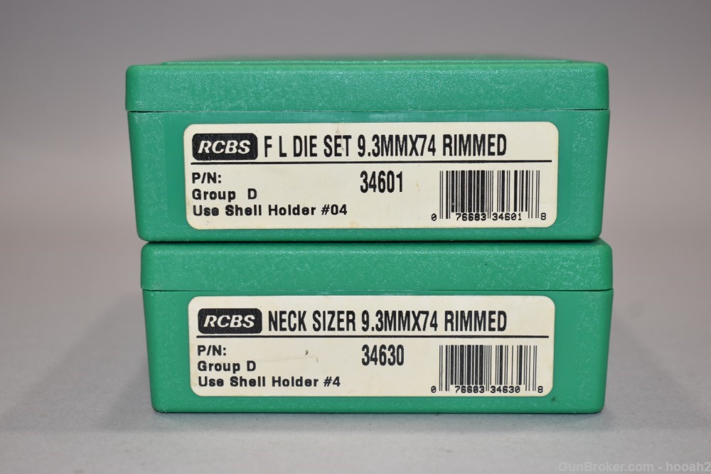 RCBS 9.3x74R 9.3x74 Rimmed Full Length & Neck Sizing Reloading Dies-img-1