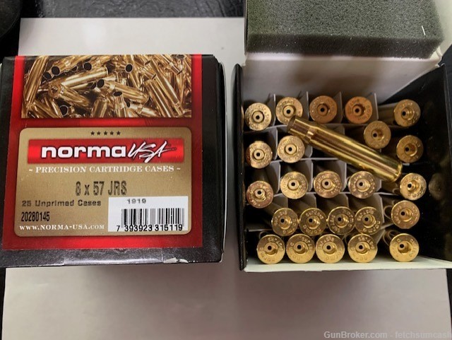 50 Count New Norma 8 x 57 JRS Brass-img-0