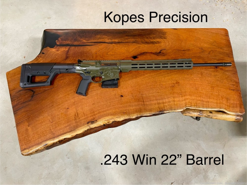 Debut Pricing, Kopes Precision 22" .243 Win AR-10 Varmint Hunter Rifle-img-0